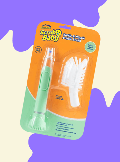 scrub baby sundjer za ciscenje flasica za bebu flasice za bebu