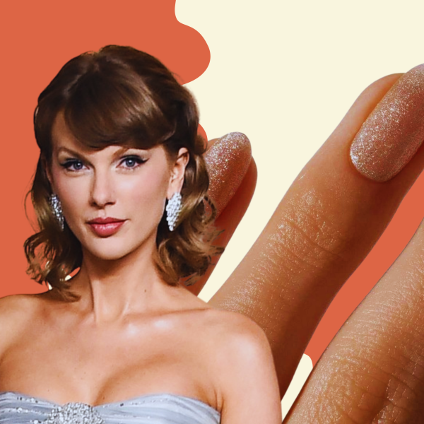 taylor swift nokti zlatni lak