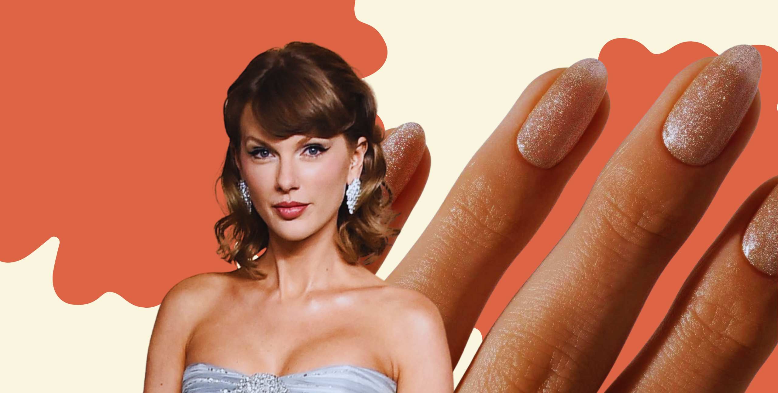 taylor swift nokti zlatni lak